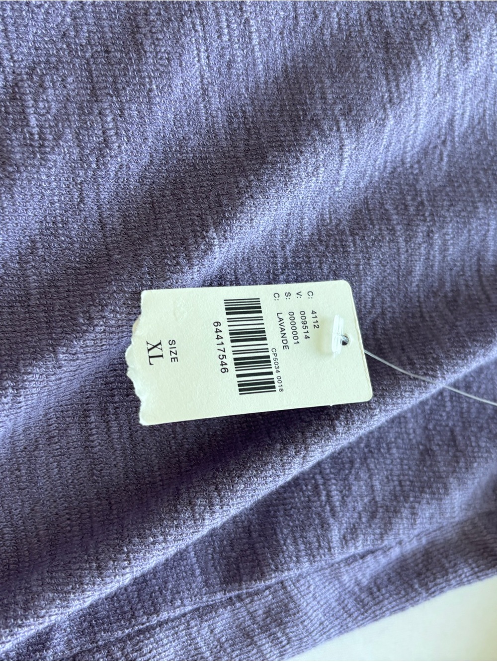 Pilcro (Anthropologie) Ruffle Henley Top Purple Gray - Size XL - NWT - Picture 5 of 10